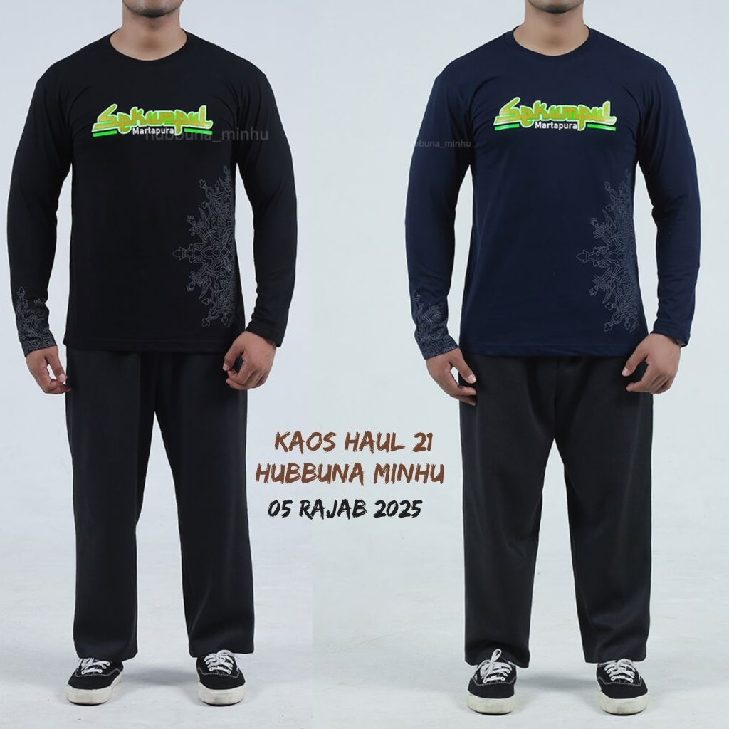BAJU KAOS HAUL SEKUMPUL KE 21 HUBBUNA MINHU 05 RAJAB 2025