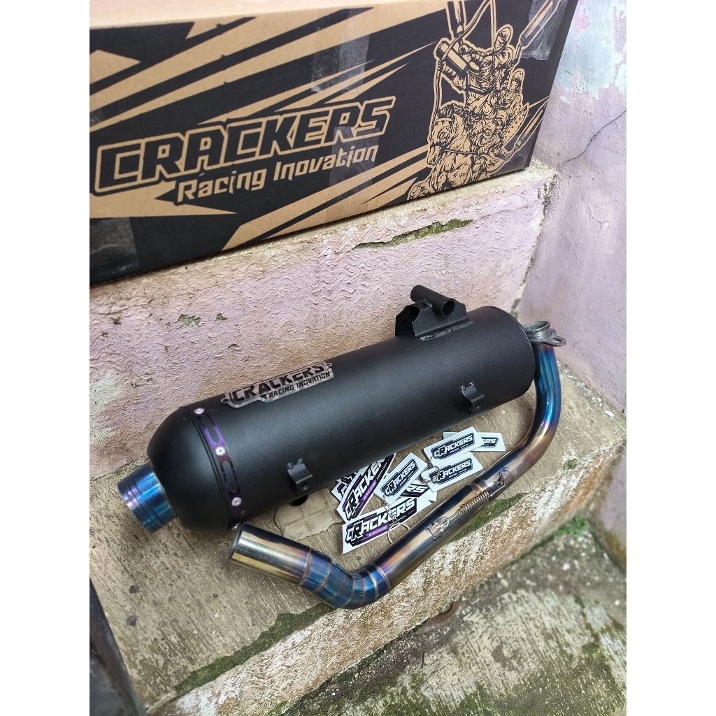 Knalpot Std Racing LUSTER Moncong B2T Sunblue Inlet38 Out50 Saringan Bebas request Sarteng Sarbor Sa