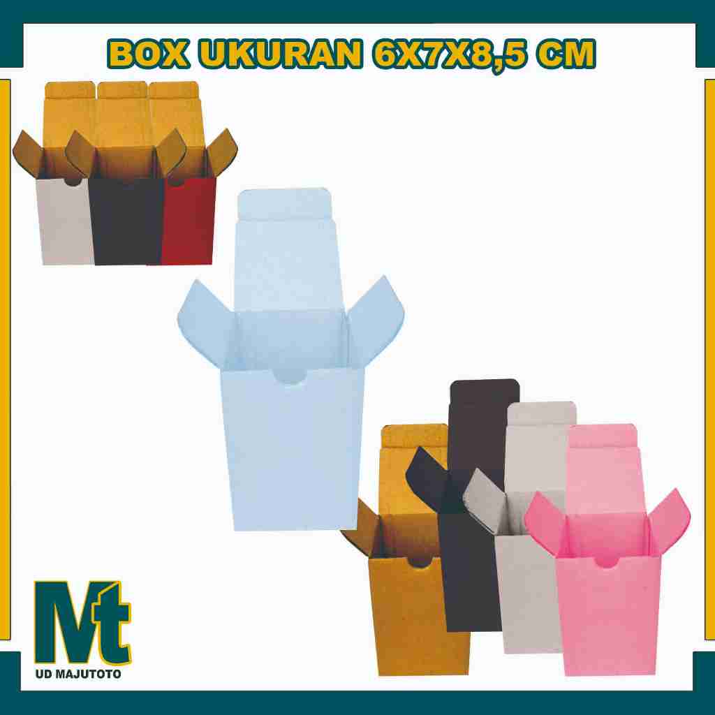 Box 6x7x8,5 cm / Box Sliplock / Kardus Polos/ Box Parfum