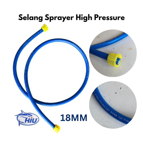 Selang Sprayer Elektrik Pertanian panjang 120CM Selang Kompressor Model Cantolan Plastik Drat 18mm
