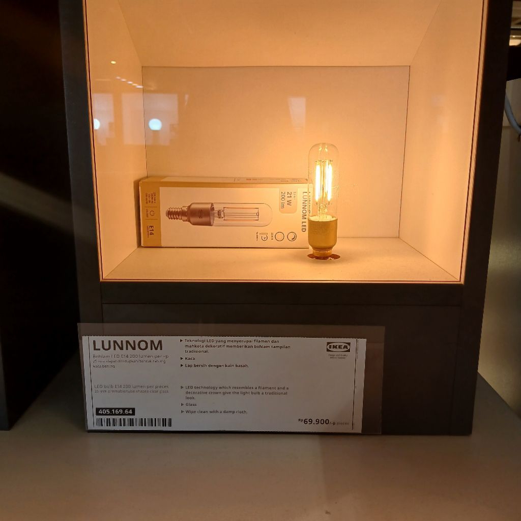 Lampu led filamen tabung E14 200lm dimmable bs diredupkan lampu cafe lampu lilin lampu hias