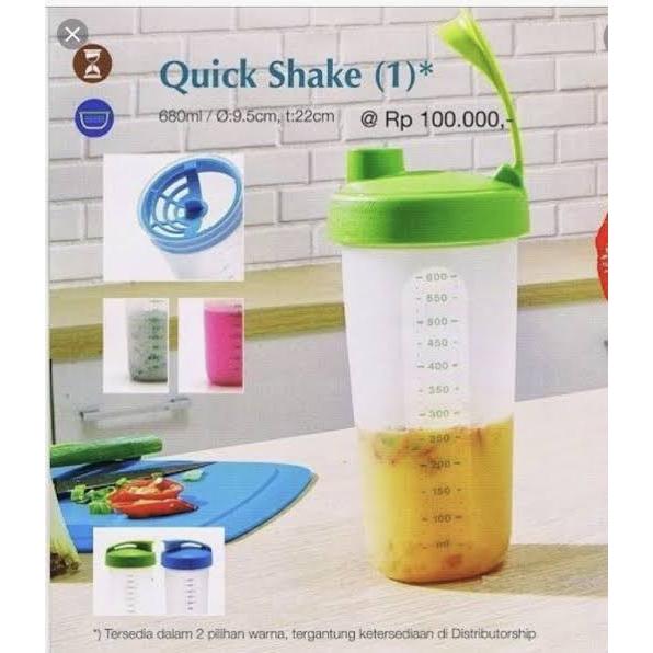 Tupperware Flash Sale - Quick Shake (1pc) - Botol untuk mengocok juice/es kocok 680ml - Hanya Rp. 10