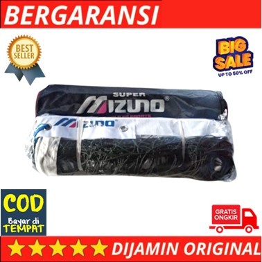 Jaring Net Voli Sling Baja Mizuno Super Voly Volley Standard Lapangan voli Bahan Tebal
