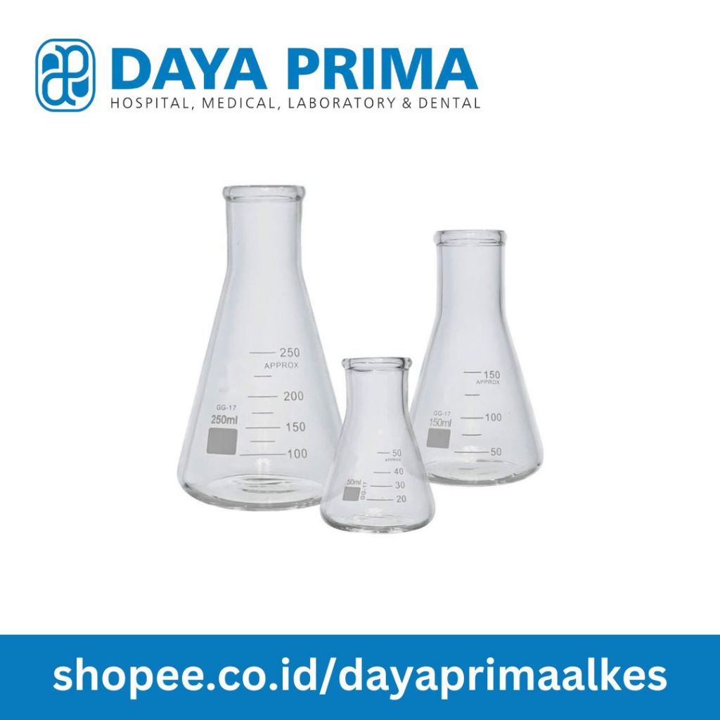 Erlenmeyer Flask / Labu Ukur / Gelas Laboratorium
