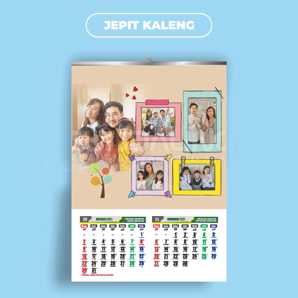 CETAK KALENDER DINDING 2026/  KALENDER DESAIN FREE DESAIN / KALENDER CUSTOM FOTO 2026