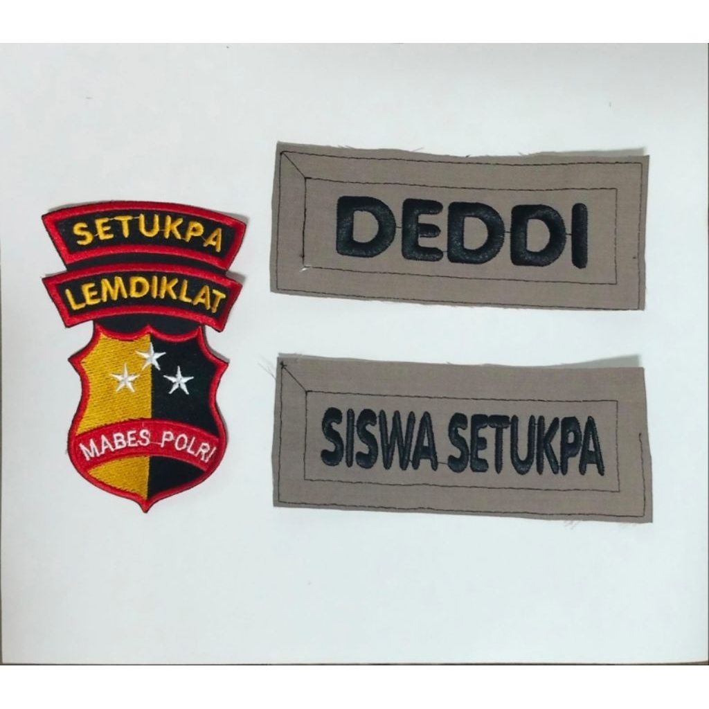 Atribut Bordir Siswa Setukpa Lemdiklat Mabes Polri