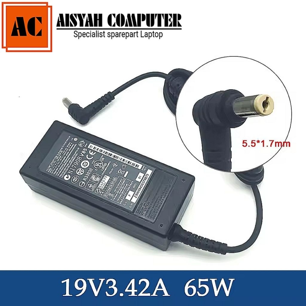 NEW Adaptor Original Acer Travelmate 4750 TM4750 P255-M P249 - 65W 19V 3.42A