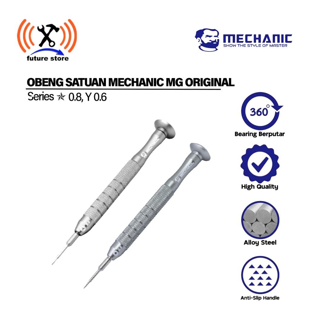 MECHANIC OBENG SATUAN/SCREWDRIVER MG  0.8- Y 0.6 HIGH QUALITY - OBENG MECHANIC MG KUALITAS TINGGI OR