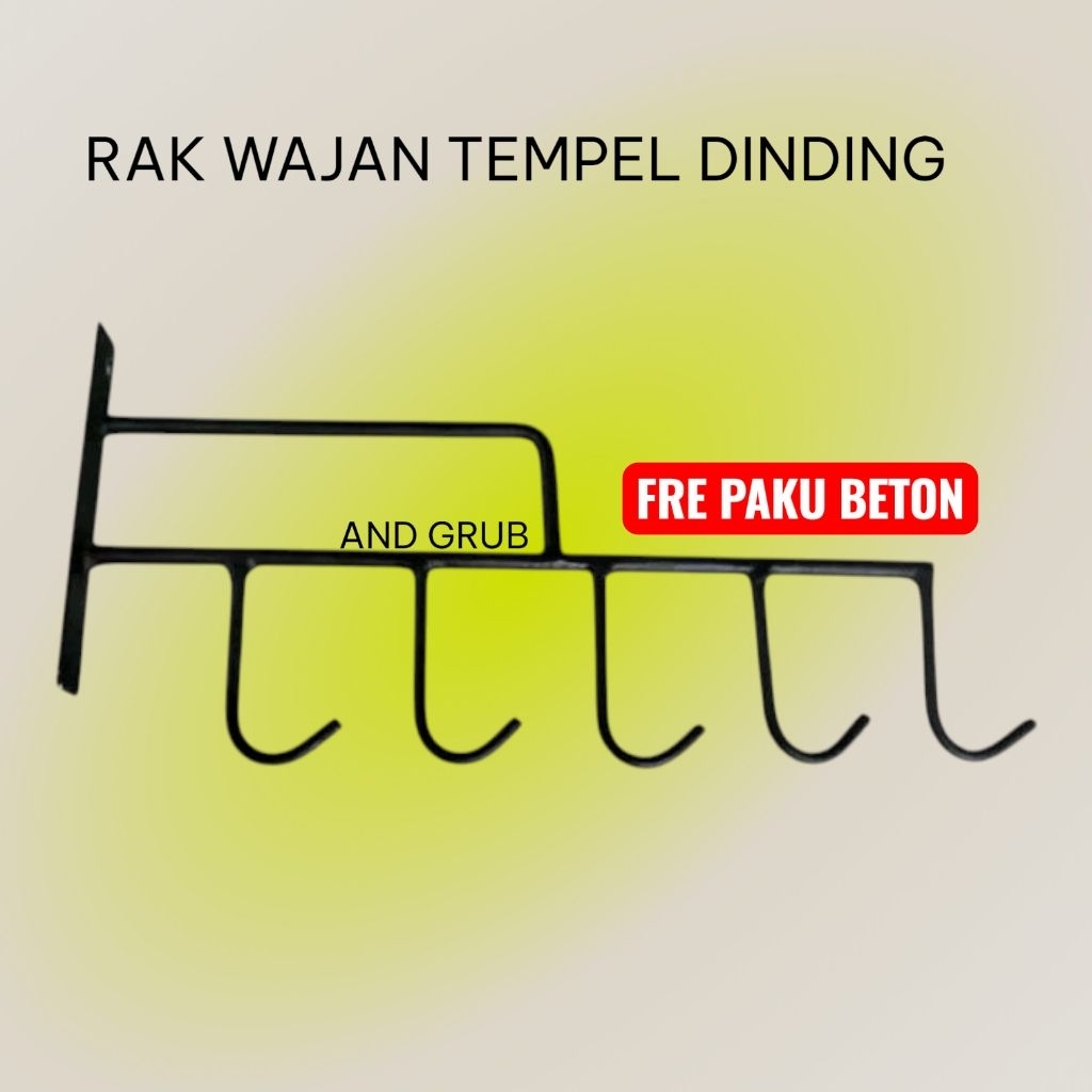 Rak wajan tempel di dinding Multifungsi Rak Serbaguna#rak murah