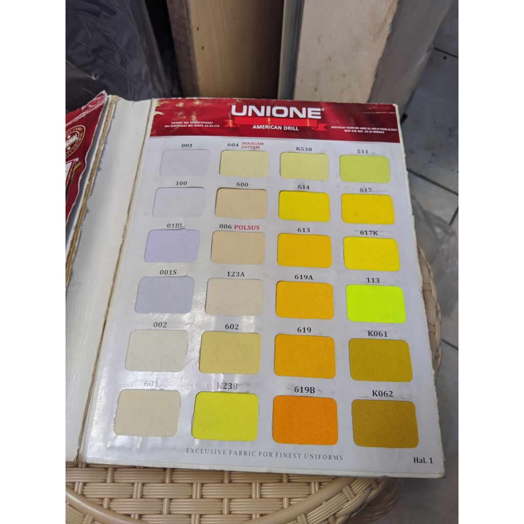 Bahan American Drill UNIONE Kain Eceran Bahan Seragam Sekolah Kain Celana Kain Kemeja Hal 1
