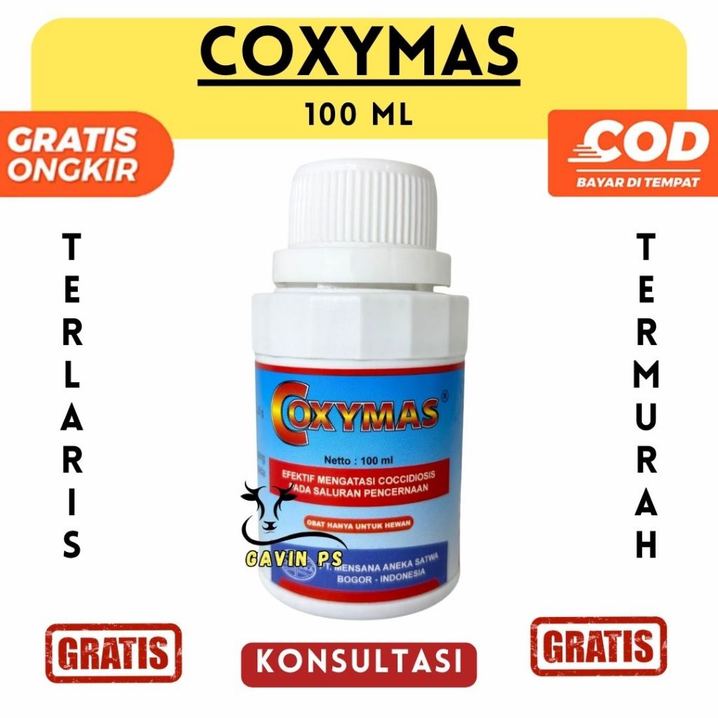 COXYMAS 100ML - Obat Ayam Berak Darah Cocci Pencernaan Hewan Unggas Ayam Coccidiosis