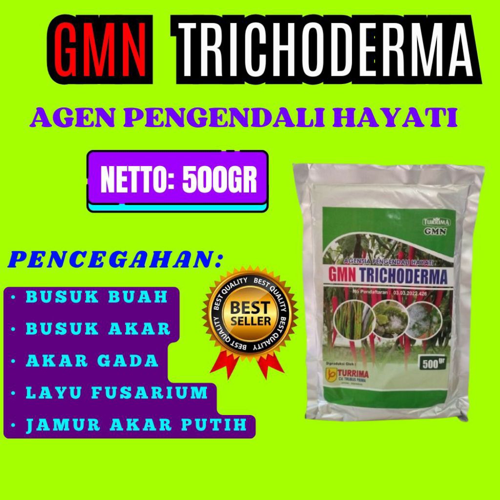 TERLARIS  Trichoderma Sp, Trichoderma Sebagai Biofertilizer, Trichoderma Serbuk Isi 500gram