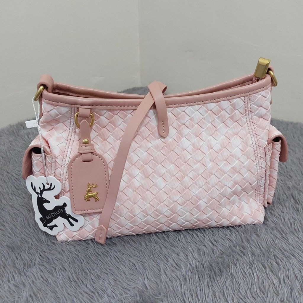 Exclusive Madelyn - Paris Bag in Baby Pink | Tas Anyam | Madelyn Bag