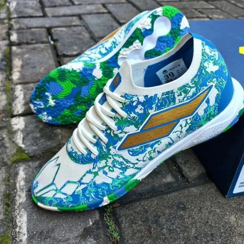 BESTPROMO TERBARU PROMO SEPATU FUTSAL MILLS XYCLOPS KALDERA IN ORIGINAL 100% - SEPATU FUTSAL MILLS