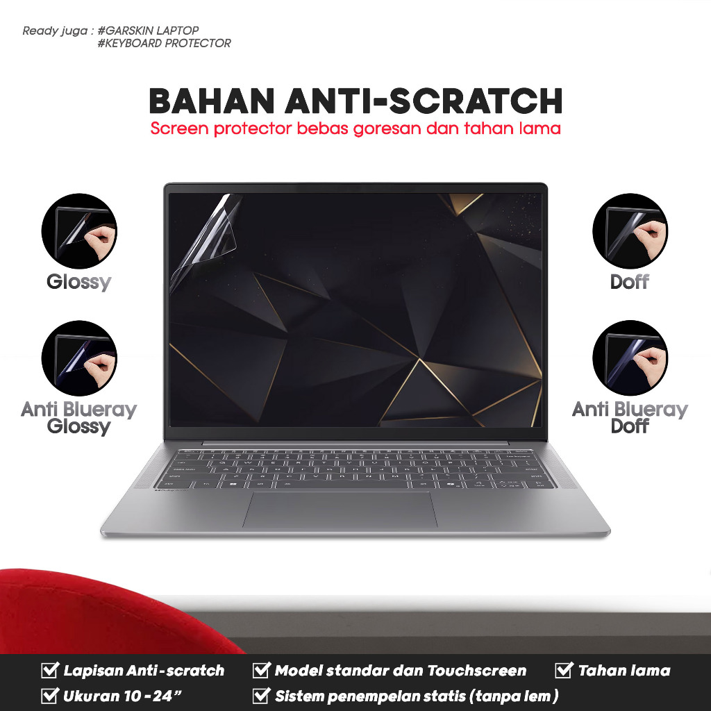 Pelindung Layar Screen Protector Guard Kompatibel dengan Lenovo IdeaPad Slim 3 3i-14 14ARP10 14IRH10