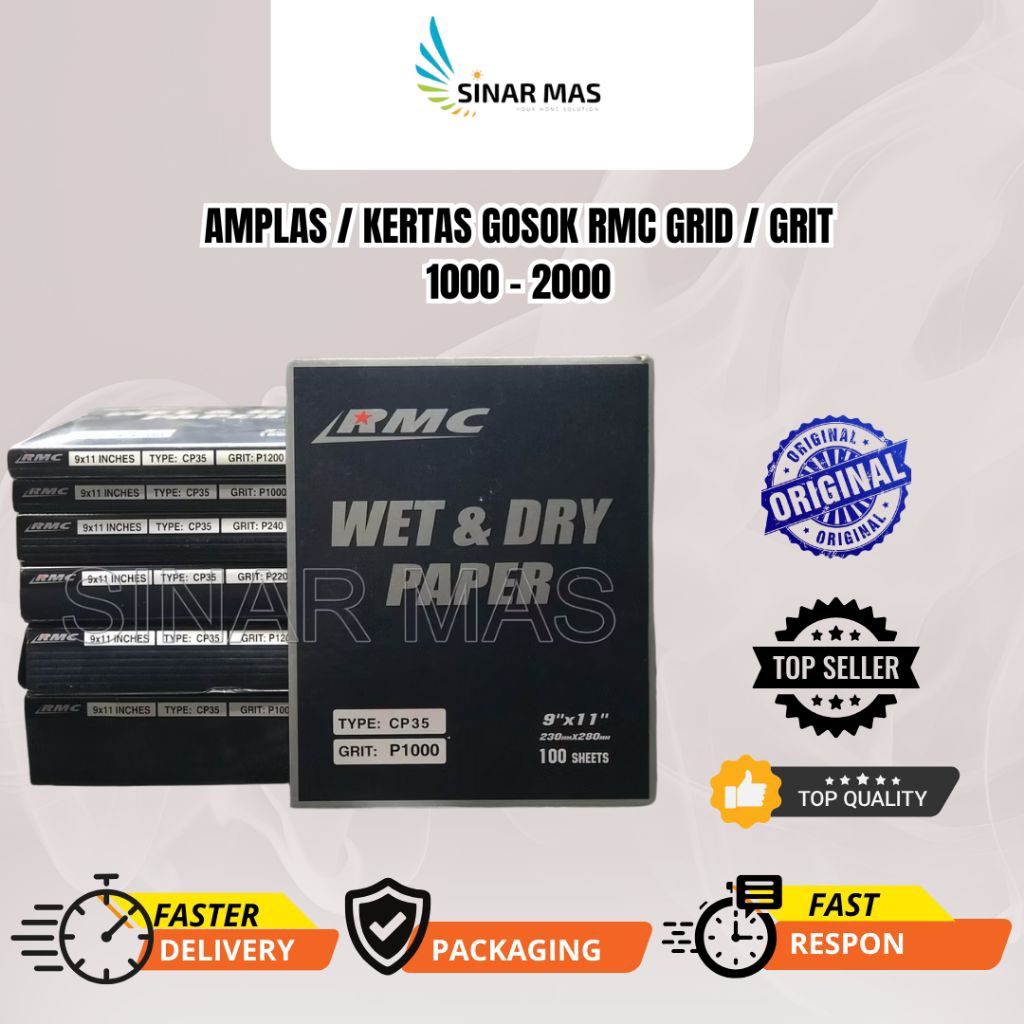 Amplas / Kertas Gosok RMC Grid / Grit 1000 - 2000