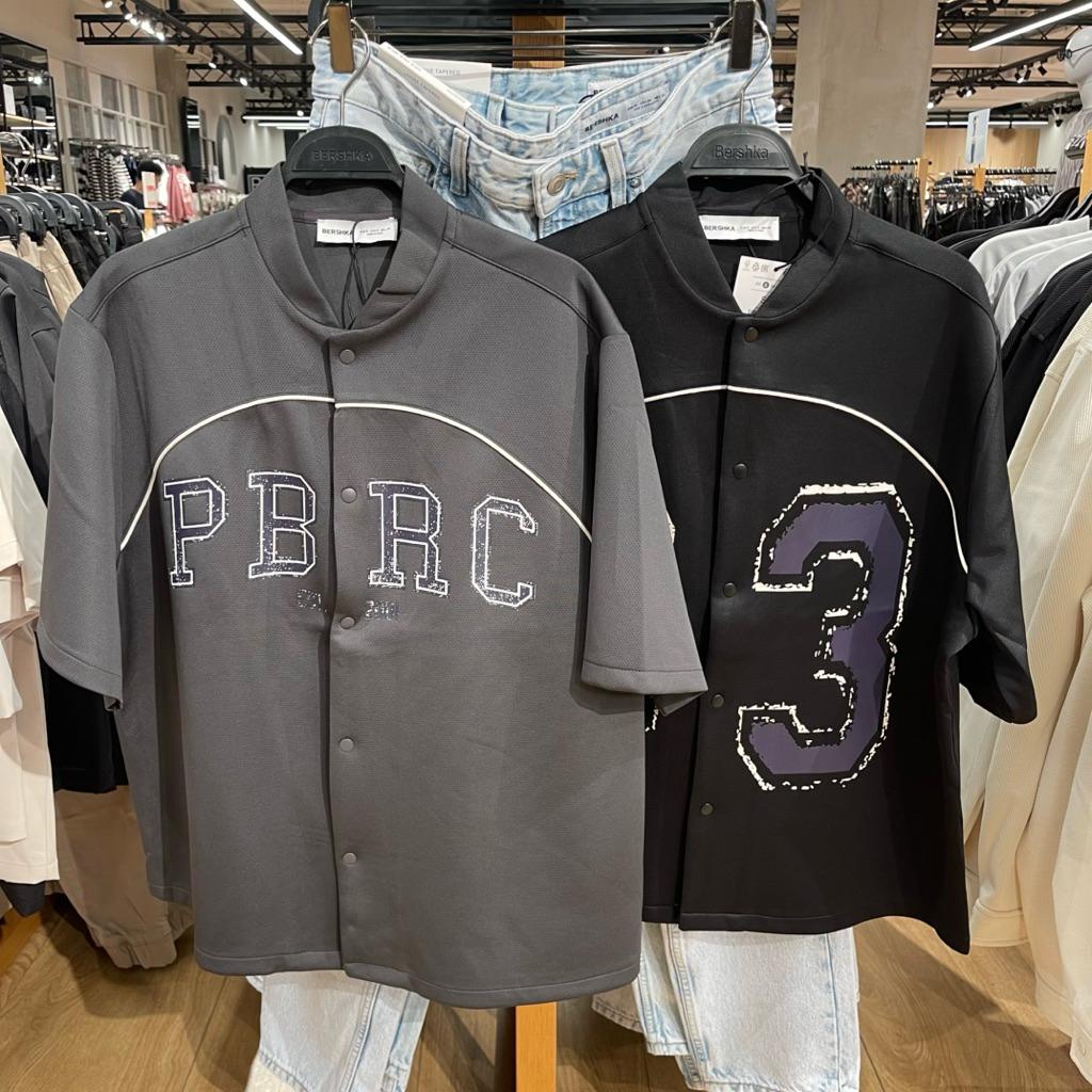 Kemeja Varsity BERSHKA MEN Jastip (jasa titip)