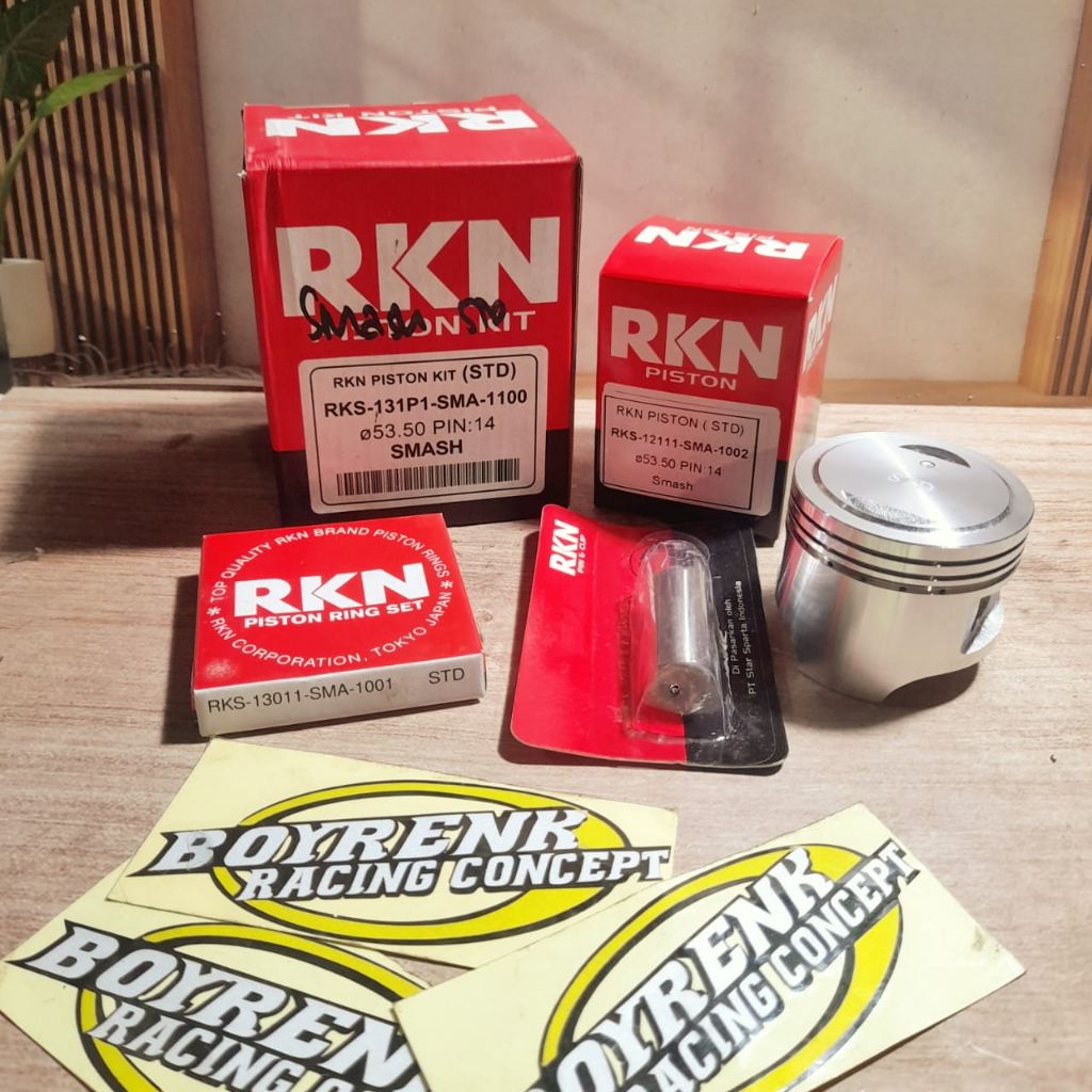 Piston Kit SMASH SHOGUN 110 RKN oversize  STD, 0.25, 0.50, 0.75, 1.00, 1.25, 1.50, 1.75, 2.00 - BOYR