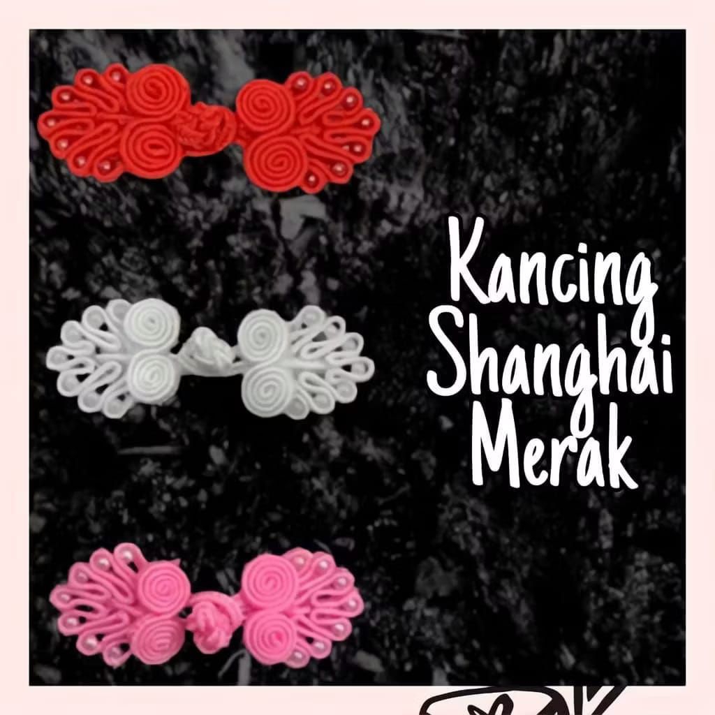 1 LUSIN - KANCING SHANGHAI MERAK / KANCING BAJU / KANCING MERAK / KANCING CHEONGSAM