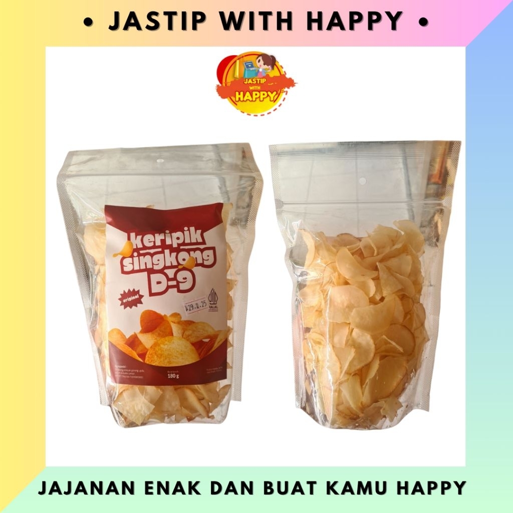Keripik Singkong D9 180gram | Ceriping Singkong Original D9 | Jastip With Happy Salatiga Semarang