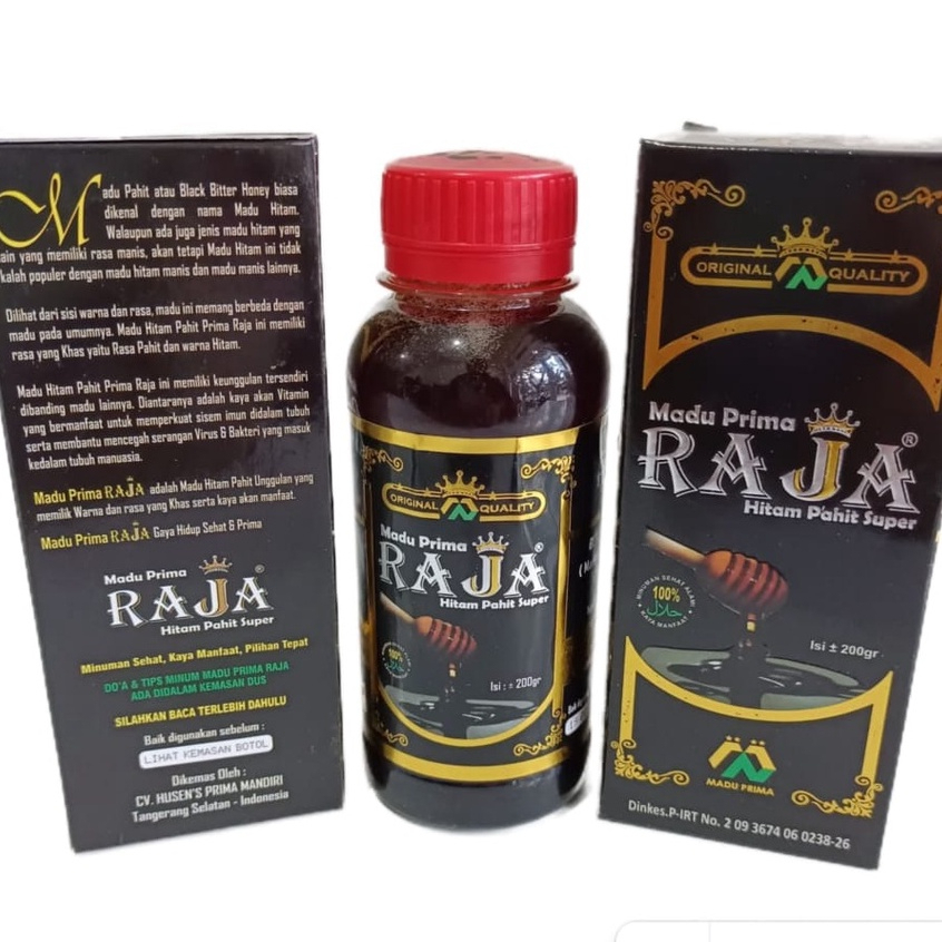 Madu Hitam Pahit Super Prima Raja 200 gram | Madu Prima Raja ORIGINAL