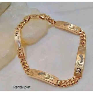 Gelang Pelat Titanium Asli Bismuth & Magnet