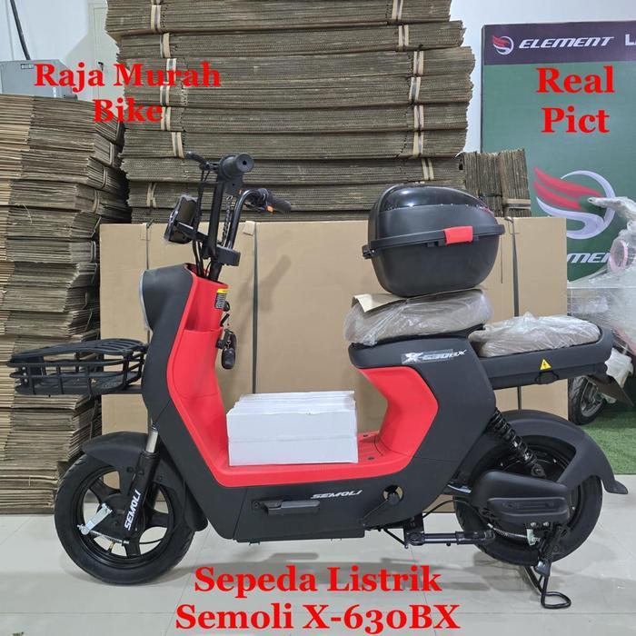 Sepeda Listrik Exotic Semoli X-630 BX Terbaru Bergaransi Resmi Sepeda Listrik Exotic X630 Box Sepeda