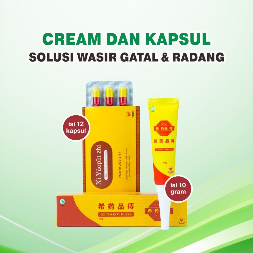 Combo Obat dan Salep Cream Wasir Xi Yaopin Zhi
