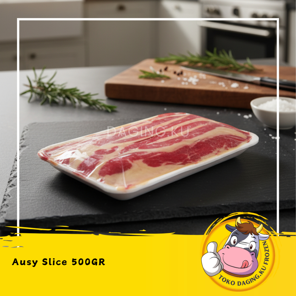 Dagingku - Daging Sapi Beef Slice Yoshinoya 1 kg 500 gr Halal Frozen Food Import Australia Bahan BBQ