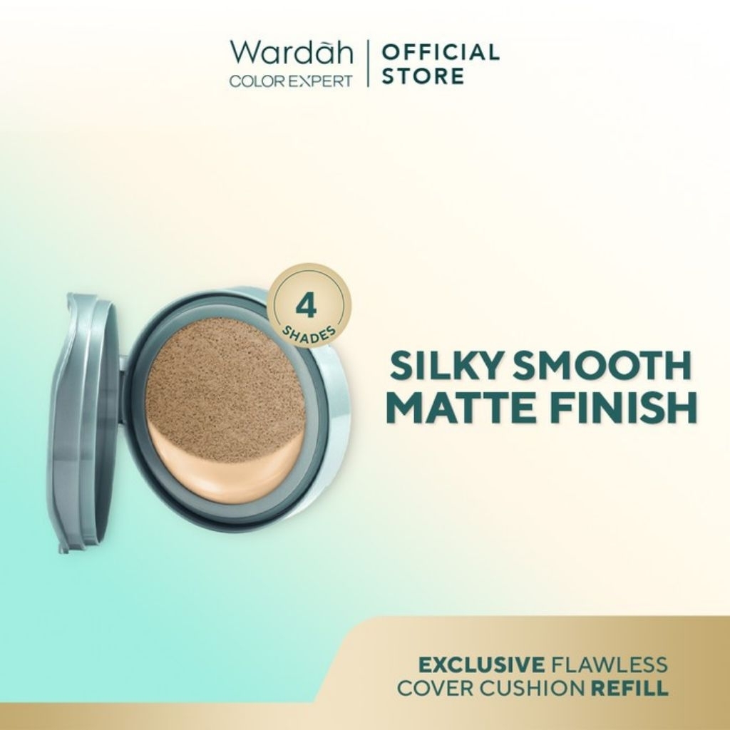 WARDAH REFILL Exclusive Flawless Cover Cushion SPF 30PA+++ | Refill cushion | bedak basah | Flawless