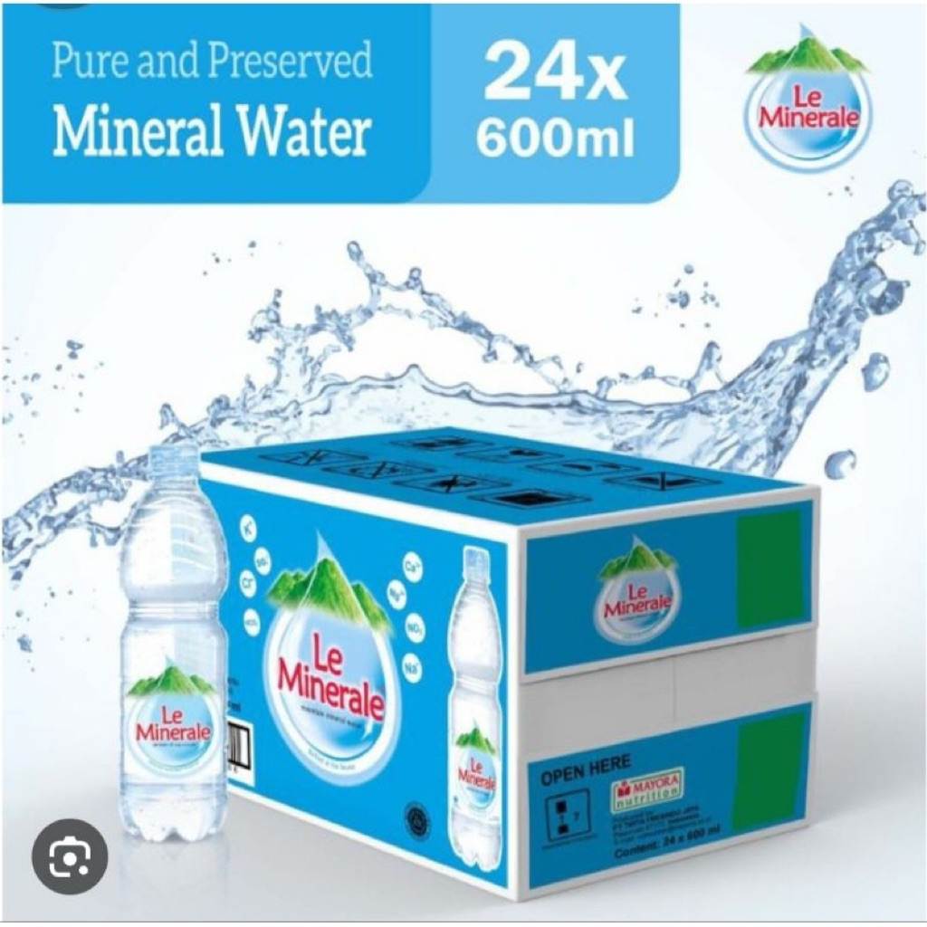 Le mineral 600ml 1 karton isi 24pcs