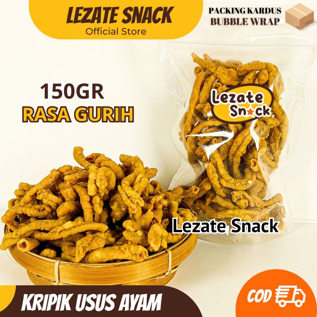 USUS CRISPY MURAH 150GR KRIPIK USUS GORENG SIAP MAKAN / USUS AYAM USUS KRISPY / USUS KILOAN