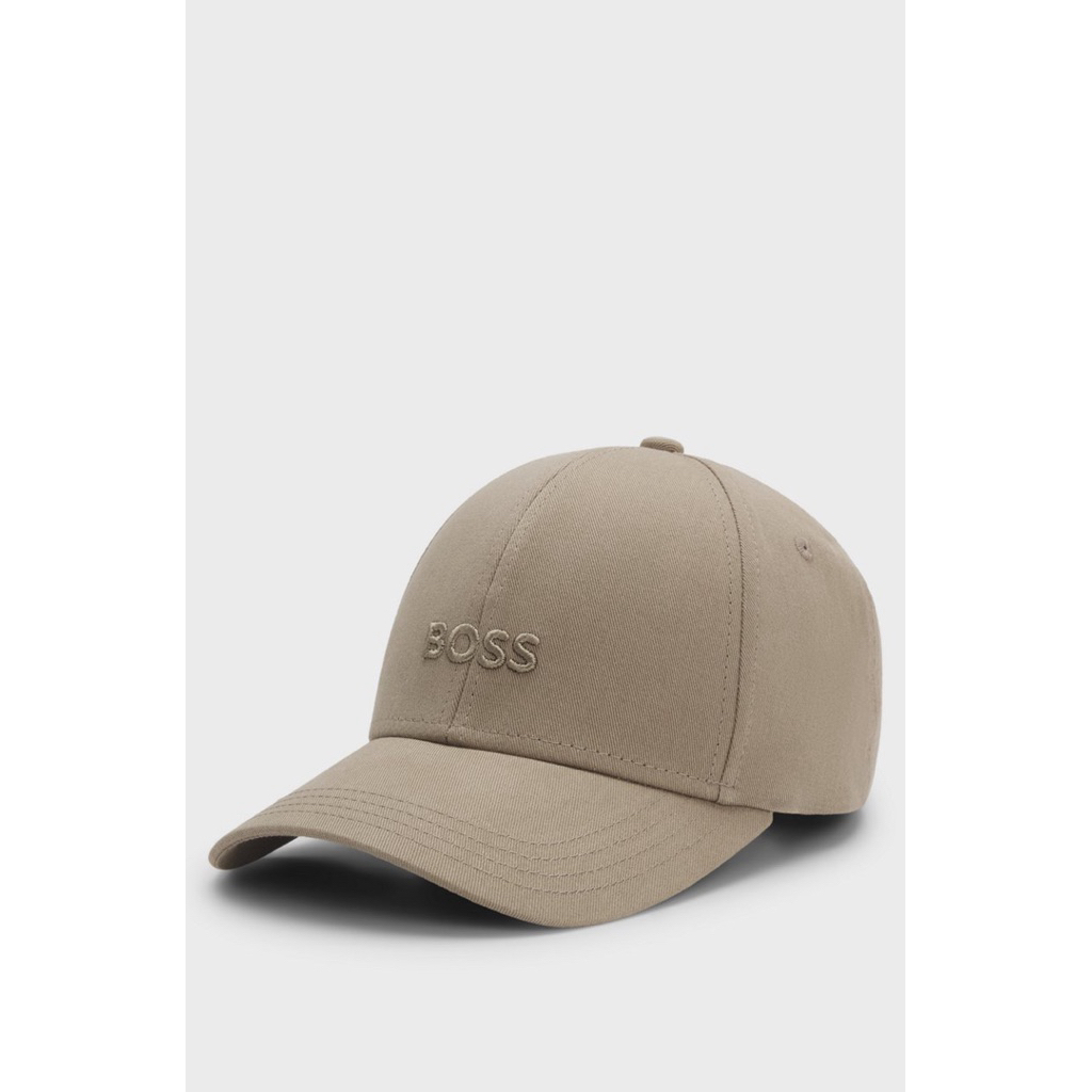 TOPI CAPS PRIA - HUGO BOSS EMBRODIRED LOGO LIGHT BROW ORIGINAL AUTHENTIC