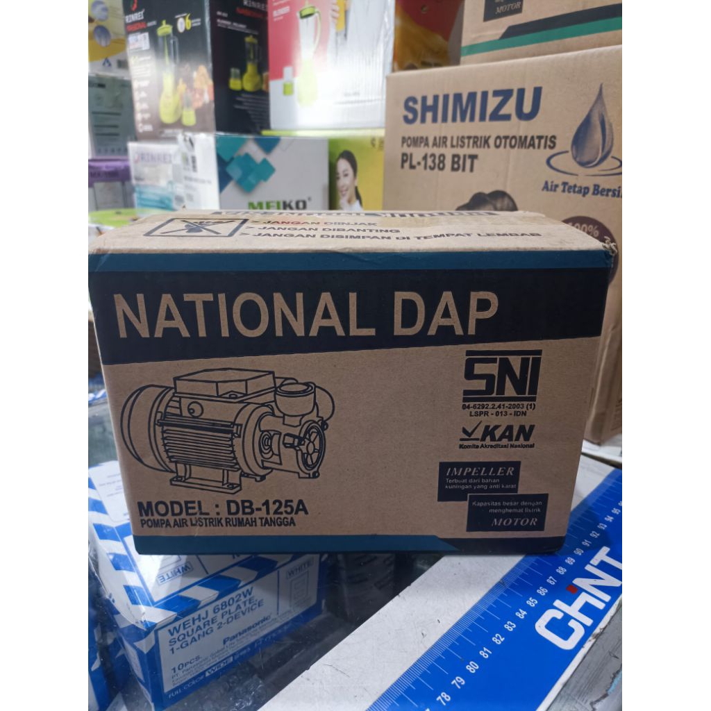 POMPA AIR RUMAH TANGGA EKONOMIS NON OTOMATIS NATIONAL DAP DB-125A/SAN EI  SE-125A