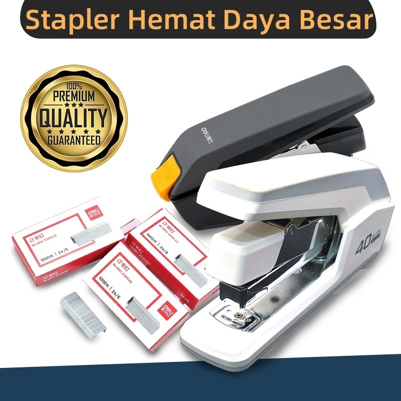 Stapler Hemat Daya Besar & kawat Stapler 10 kotak Stapler Besar staples besar isi staples