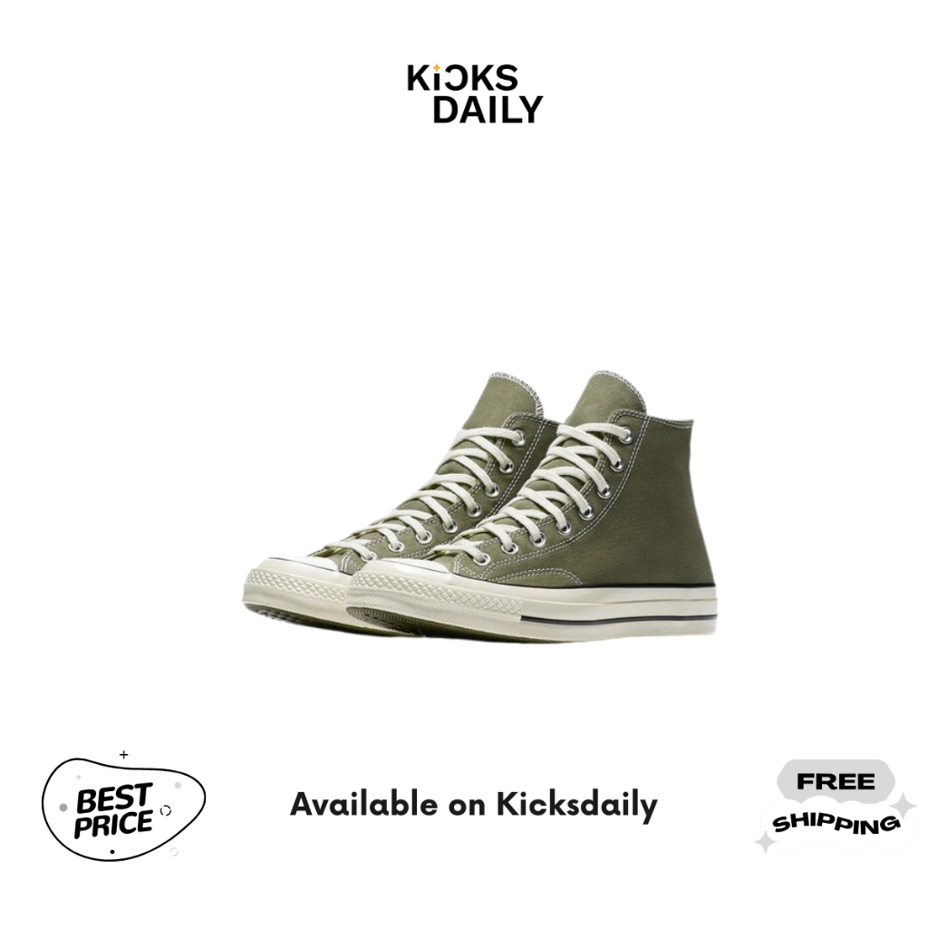 Sepatu Sneakers Converse High All Star Chuck Taylor 70s Green Army Field Surplus 100% BNIB Global Ma
