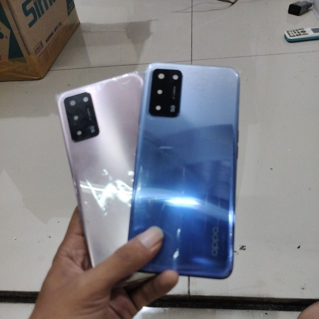 Backdoor Cesing Fullset Kaca kamera tombol Oppo A53s 5G