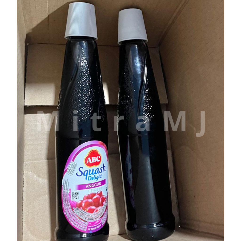 ABC Squash (425 ML) - ALL VARIAN | ED NOV 2026 + Bubble Wrap | Sirup Anggur