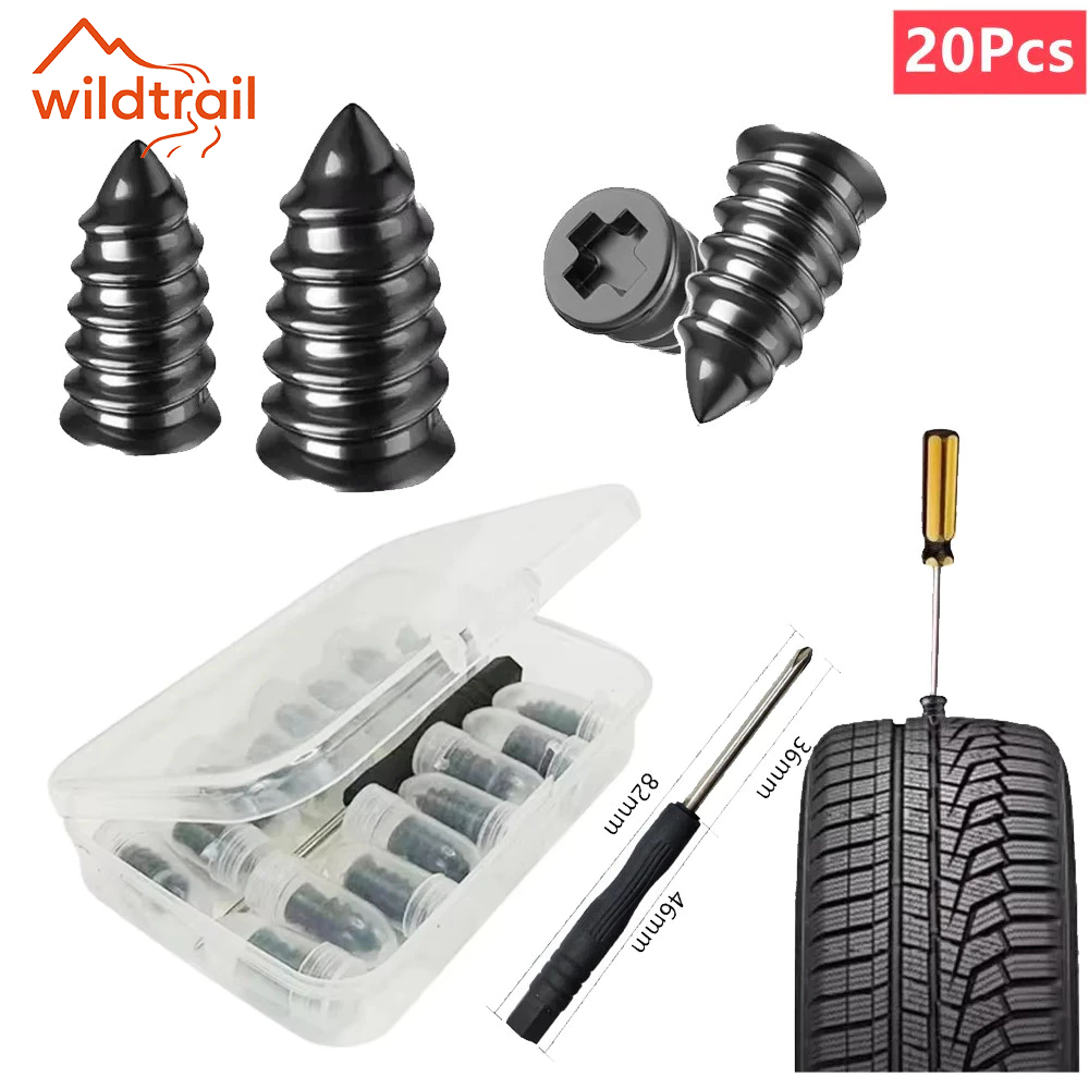 20Pcs Set Perbaikan Ban Vakum Universal Set Perbaikan Ban Mobil Skuter Sepeda Motor Karet Kit Perbai