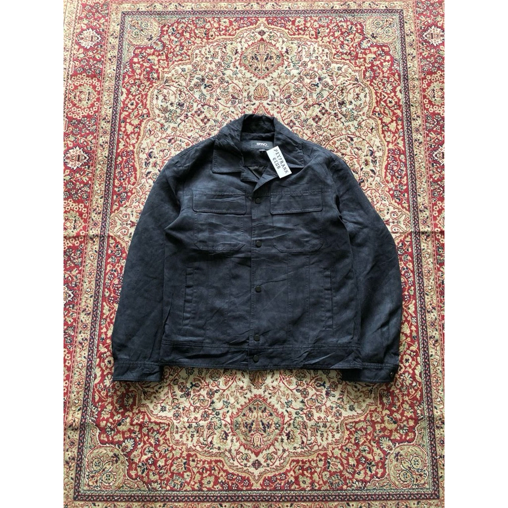 Spao for men faux suede work jacket  Vintage suede jacket Casual work jacket H420