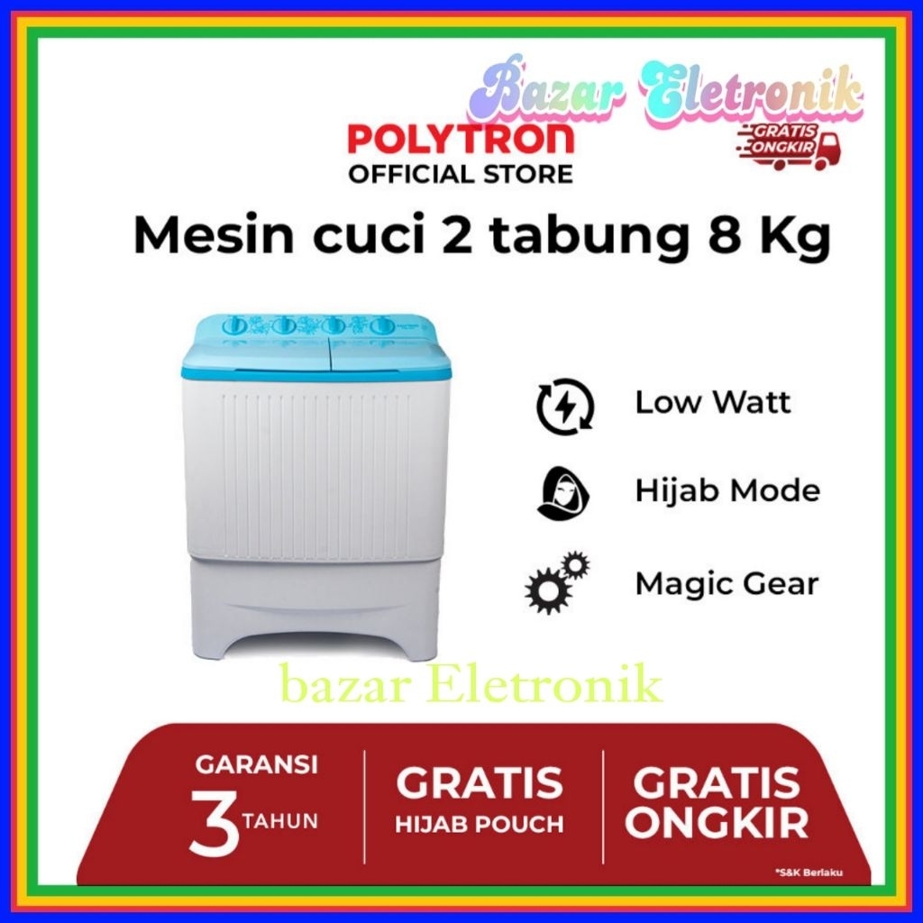 MESIN CUCI POLYTRON 8073 / MESIN CUCI POLYTRON PWM 8073
