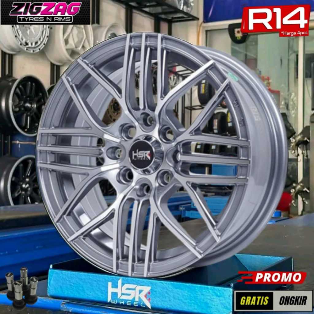 Velg Mobil Ring 14 HSR Untuk Avanza Xenia Pelek Racing R14 HSR Monta