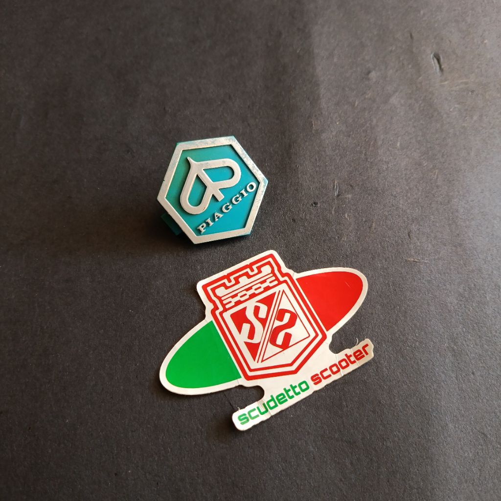 Emblem dasi vespa excel corsa spartan ori nos