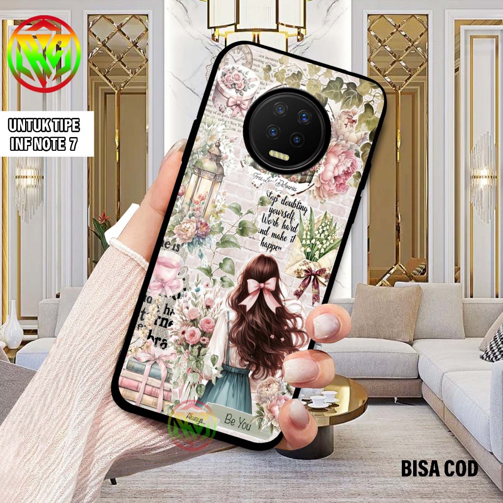 Real Case Infinix Note 7 - Motif Terbaru Softcase Kilau New Case Glossy casing Hp Infinix Note 7 [Mo