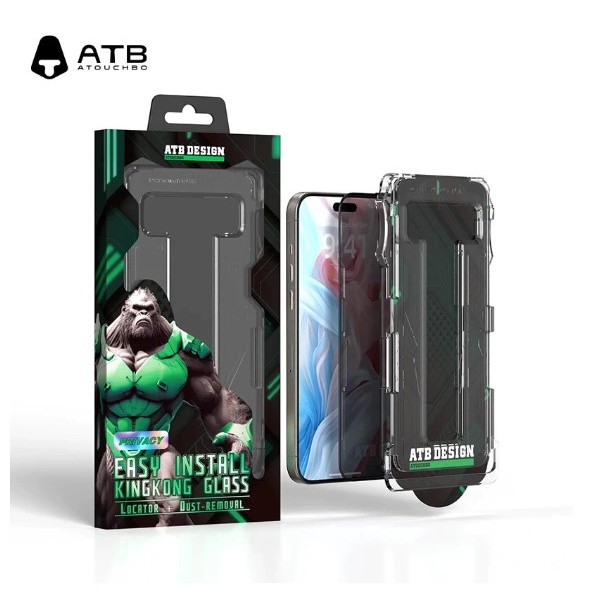 Tempered Anti SPY / Privacy / Clear kingkong ATB [ iphone 16 / iphone 16 Pro / iphone 16 Pro Max / i