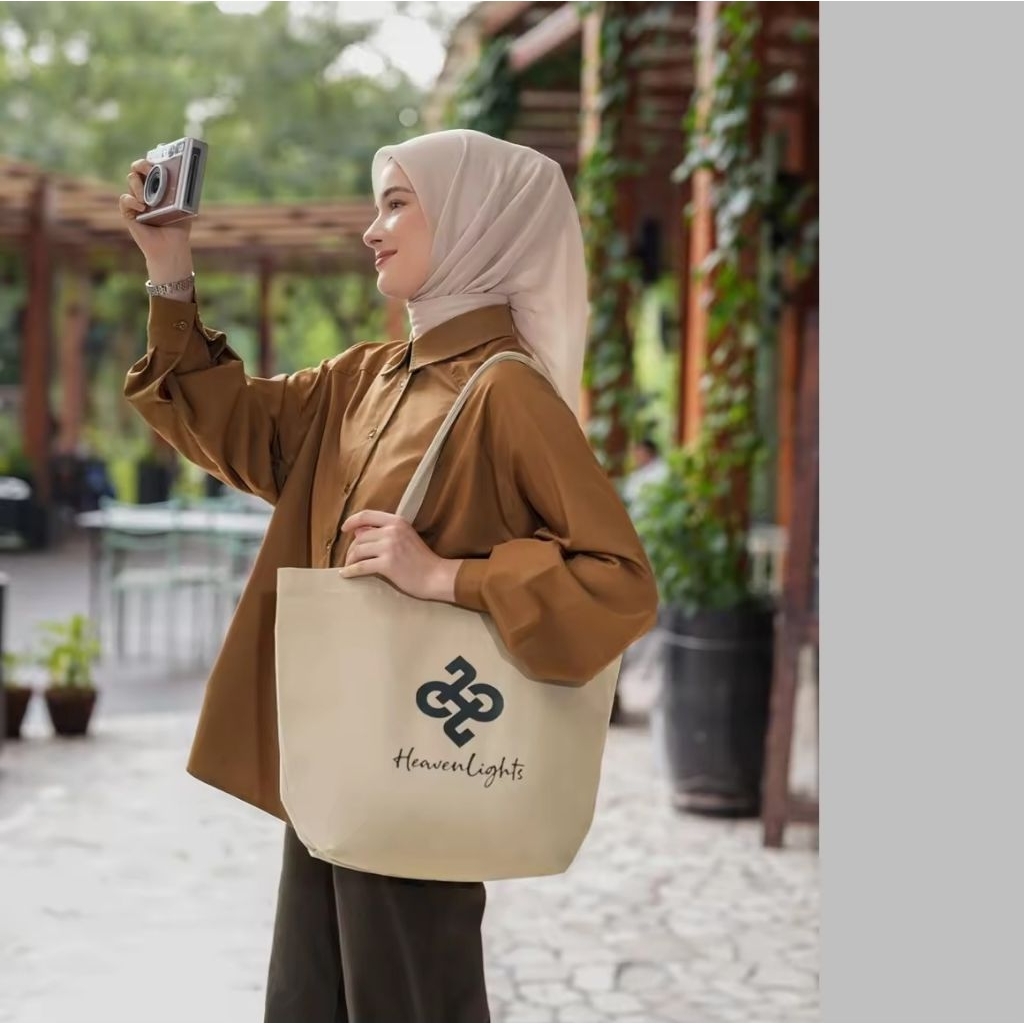 Heaven Lights - Autonoma Canvas Bag - Tas Tote Bac Wanita