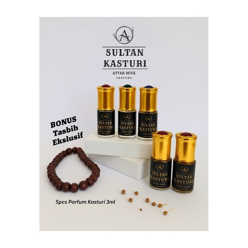 Minyak Kasturi [Beli 1 Dapat 5] Minyak Kasturi Murni Asli Non Alkohol Parfum Sultan Kasturi