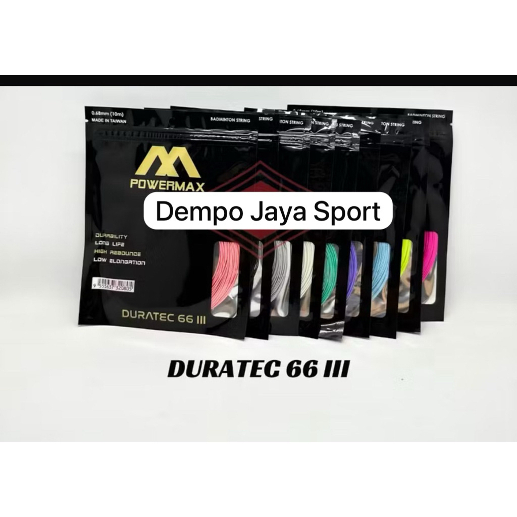 Paket 50pcs Senar Badminton Powermax Duratech iii