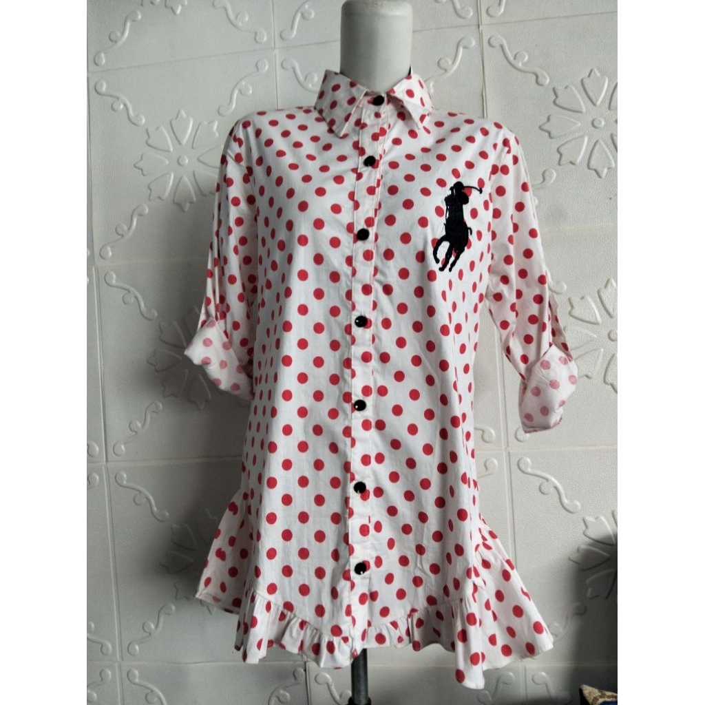 Tunik polkadot premium