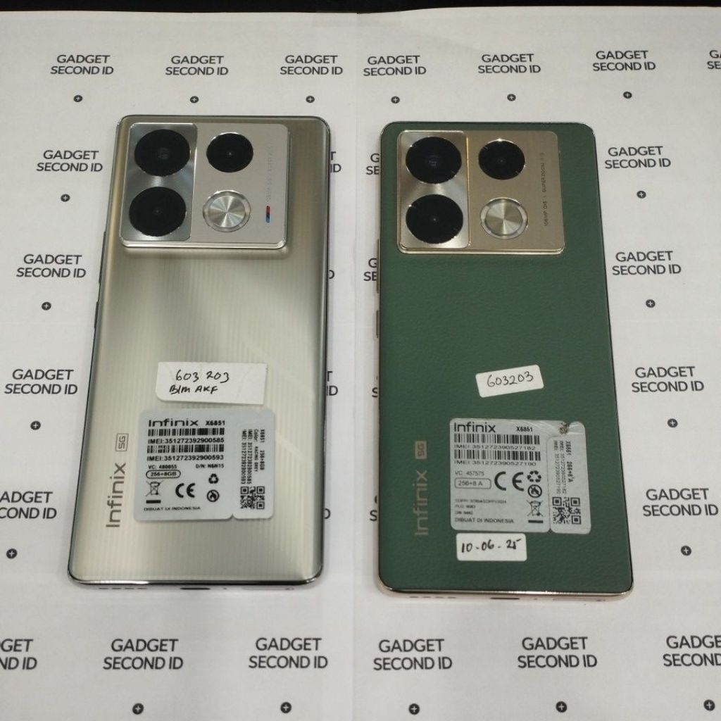 Handphone second infinix note 40 Pro 5G 8+256GB unit only.